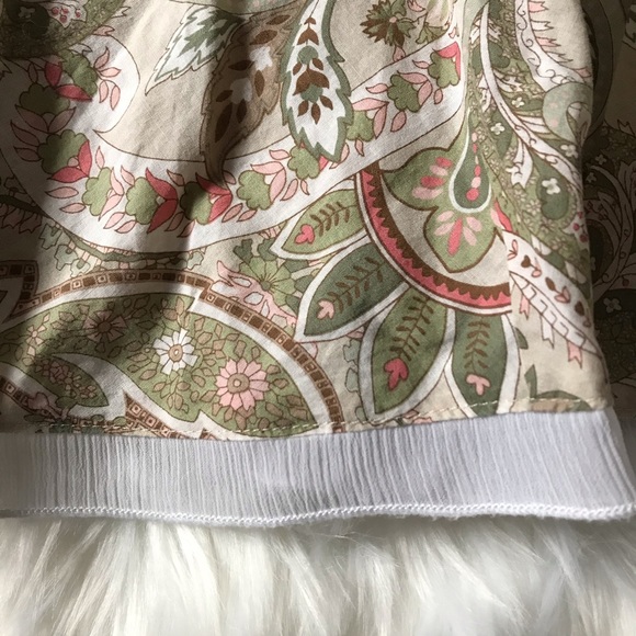 B. Moss 100% Cotton Paisley Lined A-Line Skirt, 2 - Picture 8 of 8